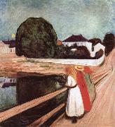 Edvard Munch The Children on the bridge oil